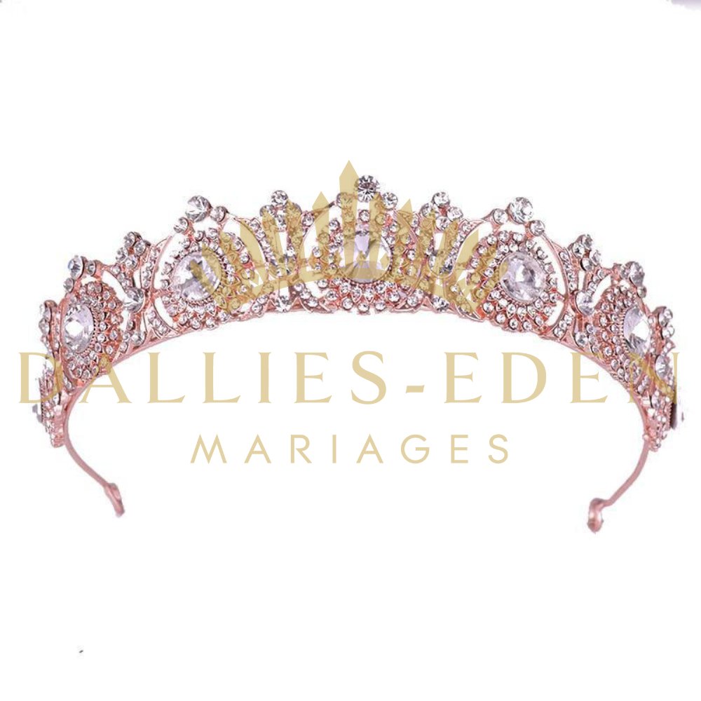 Diadème Mariage Rose Gold - Dallies-Eden-Mariages