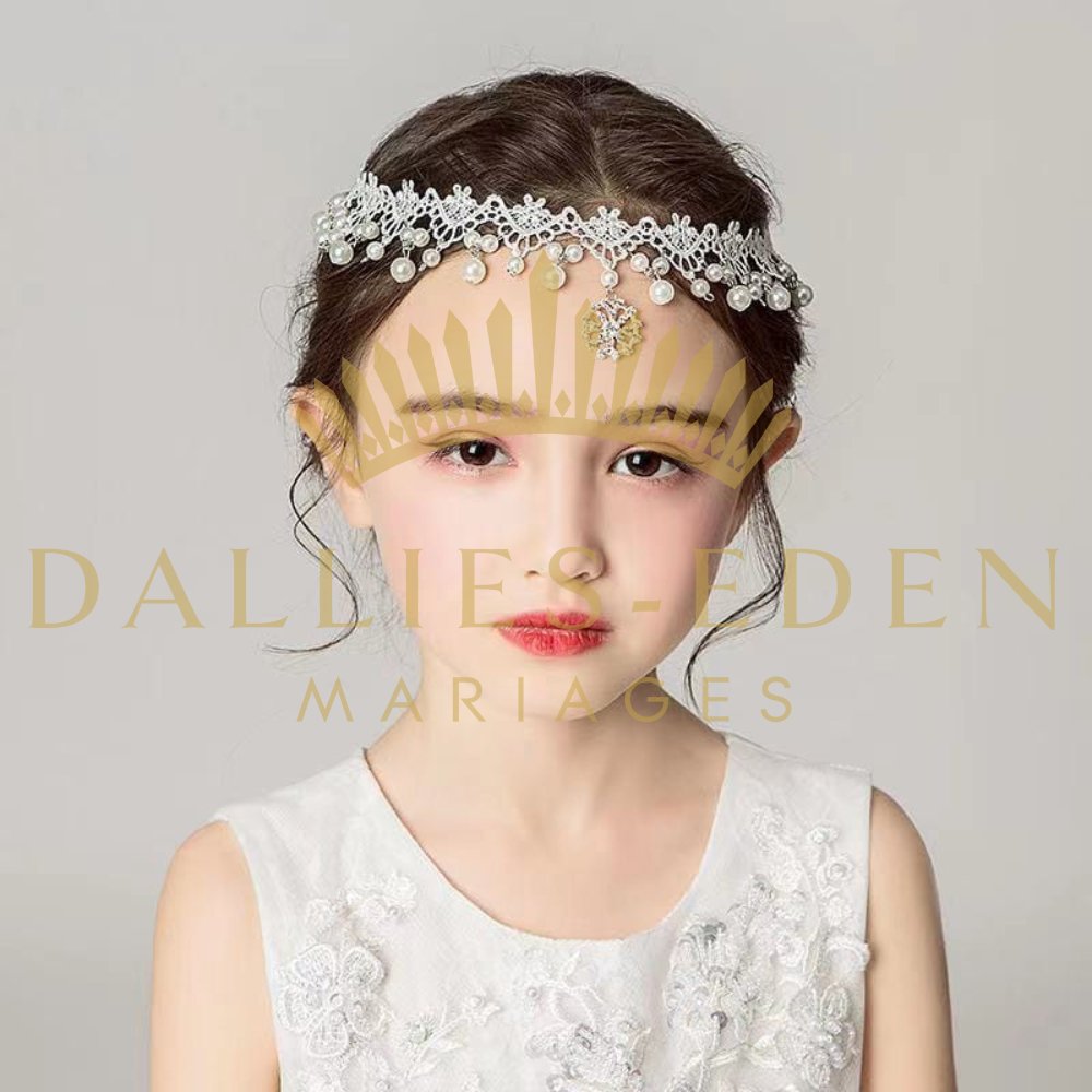 Diademe Petite Fille Mariage - Dallies-Eden-Mariages