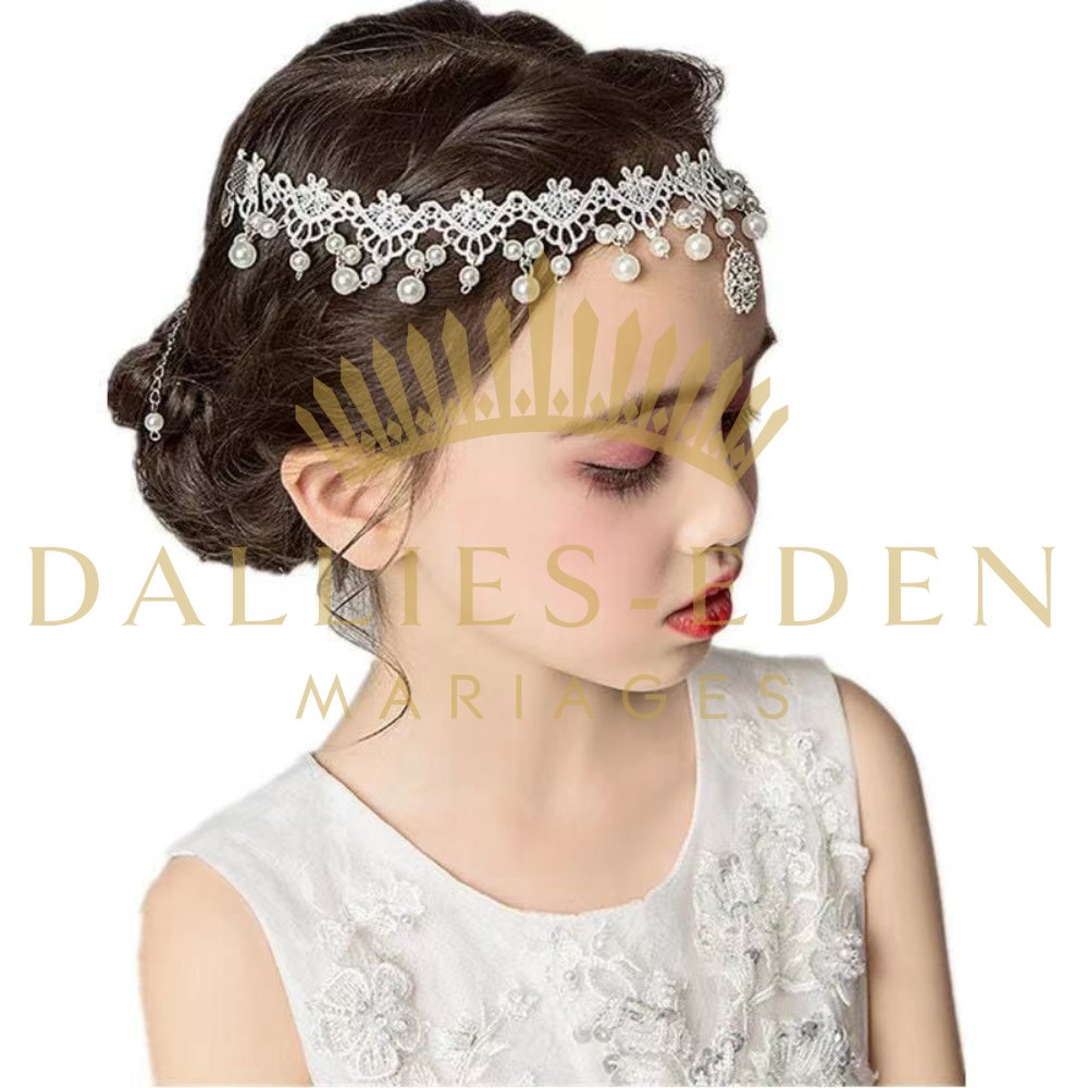 Diademe Petite Fille Mariage - Dallies-Eden-Mariages