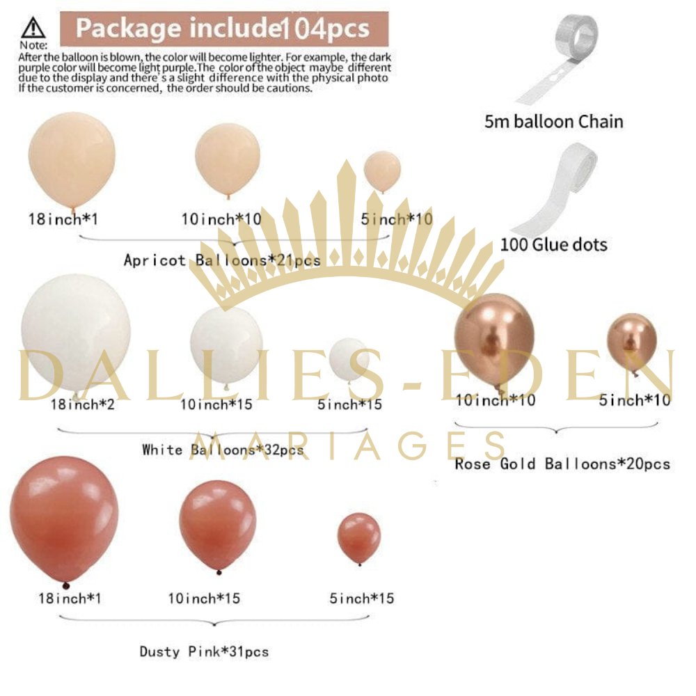 Kit Arche de Ballon Bohème - Dallies-Eden-Mariages