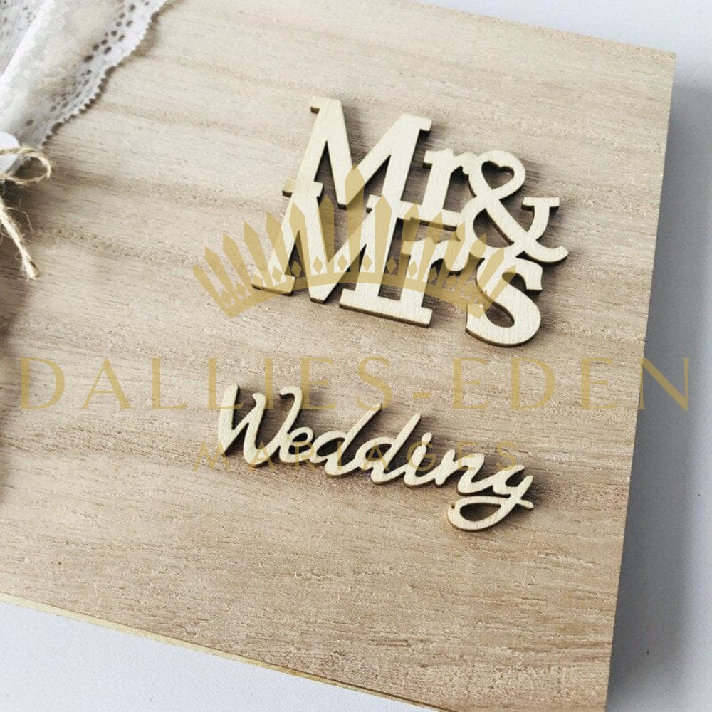 Livre D'or en Bois Mariage - Dallies-Eden-Mariages