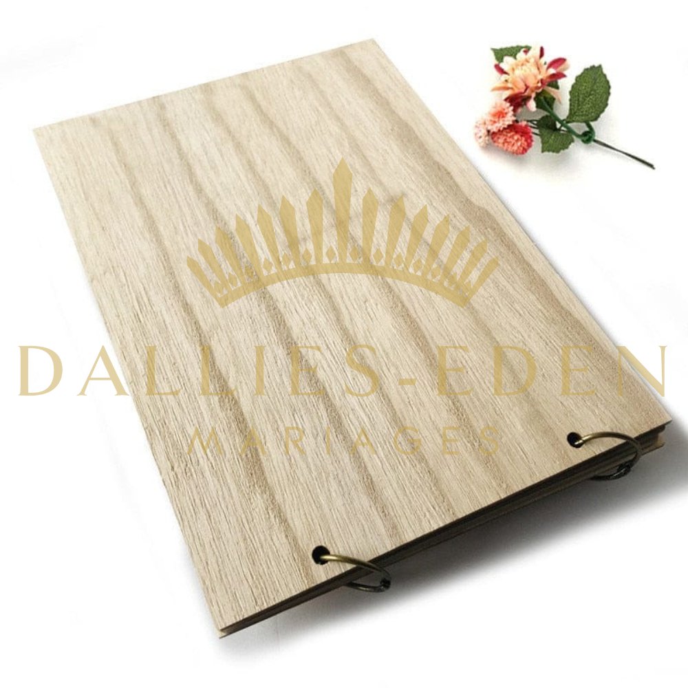 Livre D'or en Bois Mariage - Dallies-Eden-Mariages