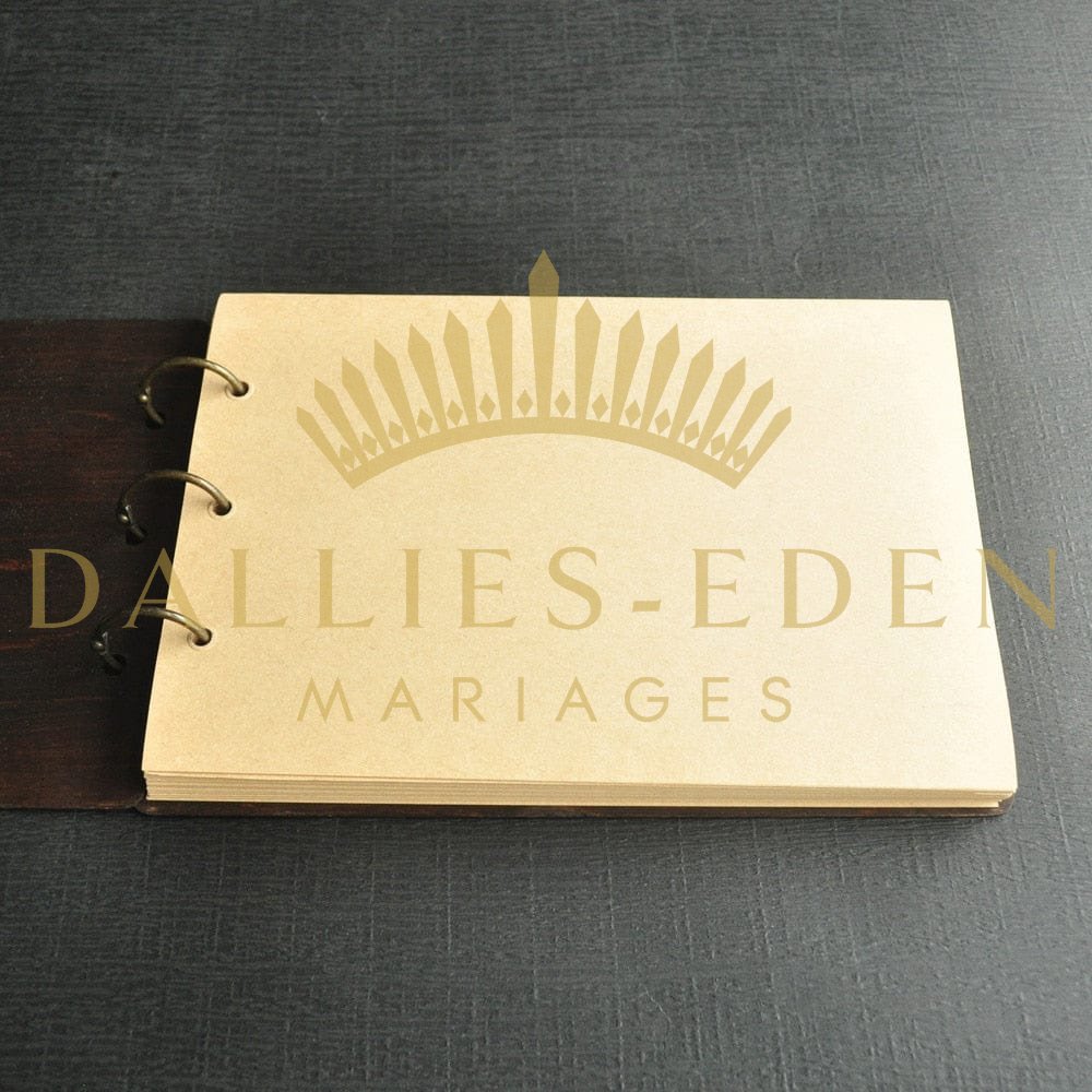 Livre D'or Mariage Bois - Dallies-Eden-Mariages