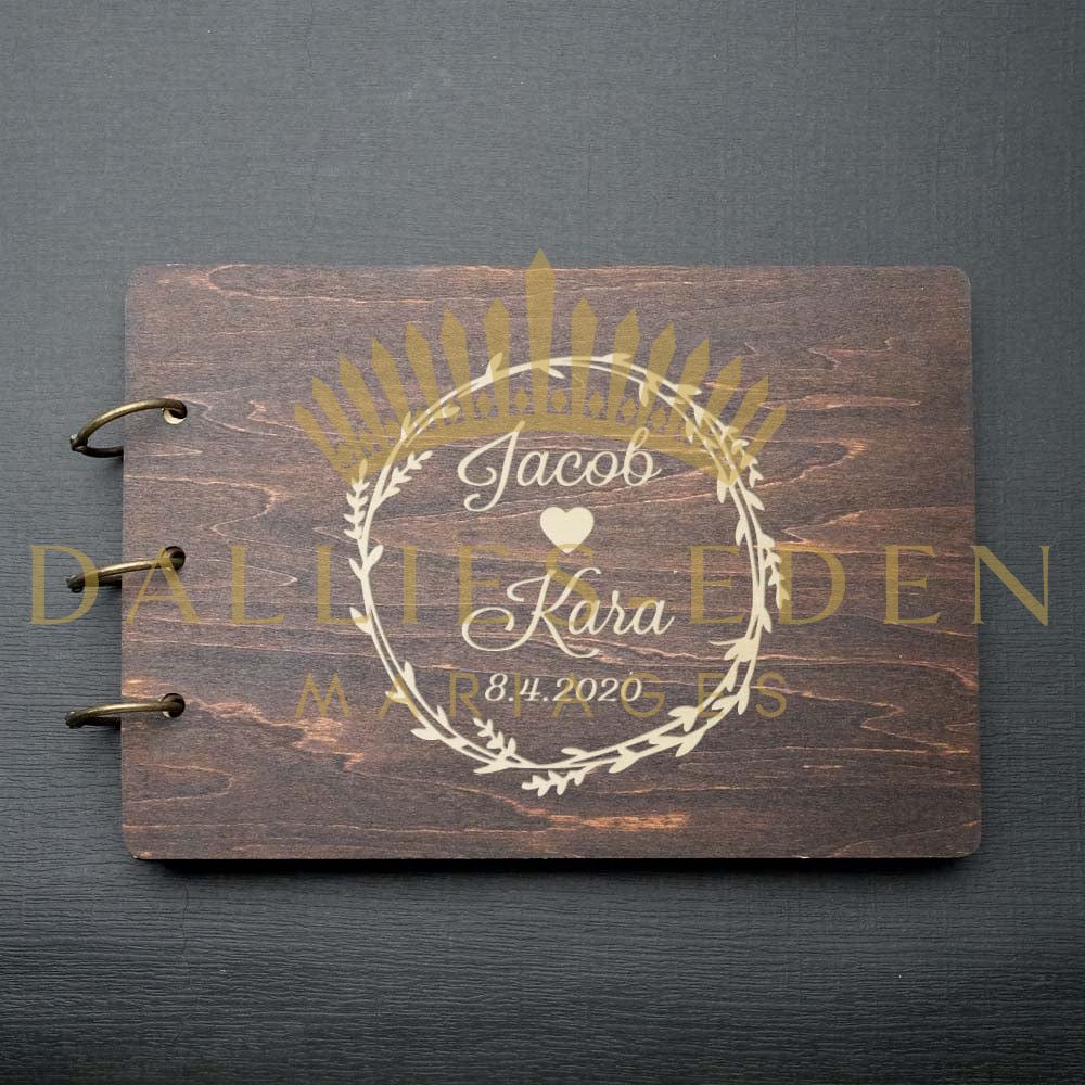 Livre D'or Mariage Bois - Dallies-Eden-Mariages