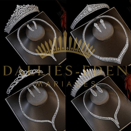 Dallies-Eden-Mariages  Parure Femme 2 pièces Parure Femme avec Diadème