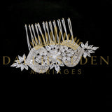 bijoux-diademe Peigne à cheveux Argentée Peigne à Cheveux Vintage