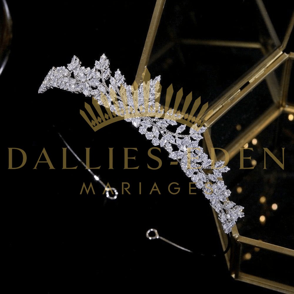 bijoux-diademe Diadème femme Argentée Petit Diadème Mariage