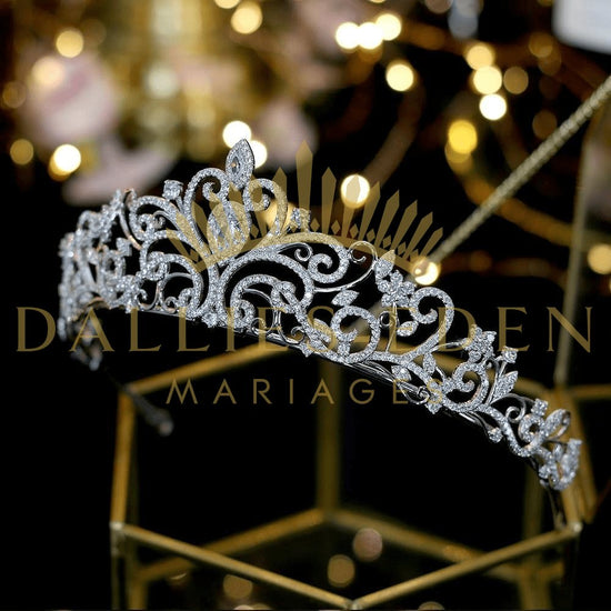 bijoux-diademe Tiare Femme Tiare de Mariage Champêtre