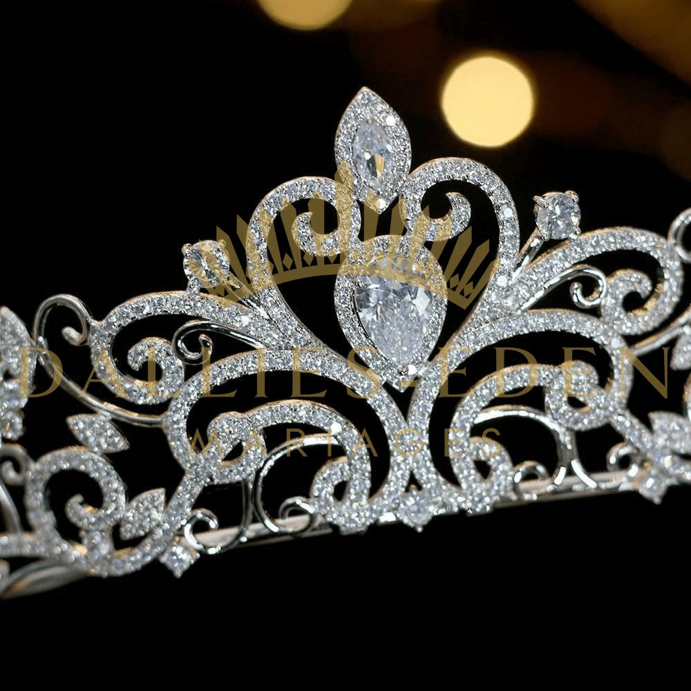 bijoux-diademe Tiare Femme Tiare de Mariage Champêtre