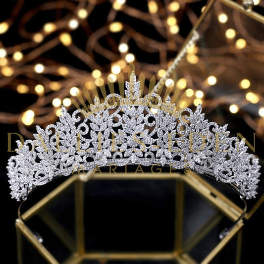 bijoux-diademe Tiare Femme Argentée Tiare Mariage Boheme