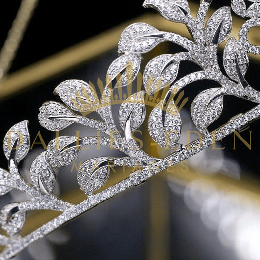 bijoux-diademe Tiare Femme Argentée Tiare Mariage Cristal