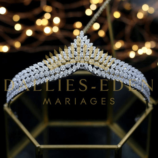 bijoux-diademe Tiare Femme Tiare Mariage Discret