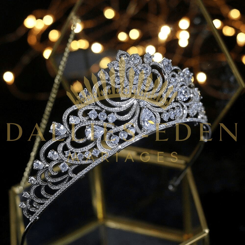 bijoux-diademe Tiare Femme Tiare Mariage Front