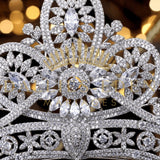 bijoux-diademe Tiare Femme Argentée Tiare Mariage Haute