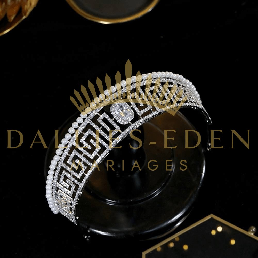 bijoux-diademe Diadème femme Argentée Tiare Moderne